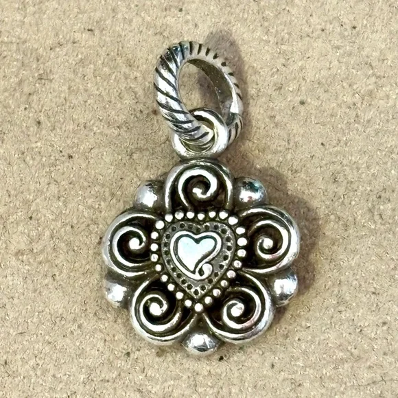 🆕Brighton March Birthstone charm Light blue aquamarine crystal in silver Retired - Picture 2 of 5